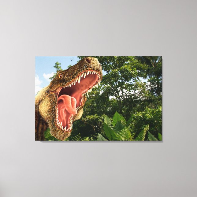 T Rex Dinosaur Art Toile murale (Recto)