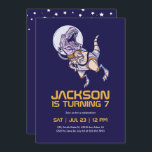 T-rex Dinosaur Astronaut Outer Space Kids Birthday Invitation<br><div class="desc">Cute design for kids,  boys or girls who love astronaut,  outer space,  rocket,  universe,  planets,  stars and galaxy. Perfect for space theme birthday party. You can customize the wording to fit other occasions.</div>