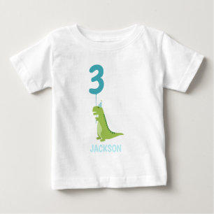 T-Rex Dinosaur Birthday Party Baby T-Shirt