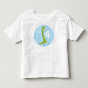 T-Rex Dinosaur Birthday Shirt   4th Birthday