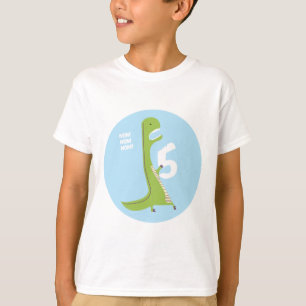 T-Rex Dinosaur Birthday Shirt   5th Birthday