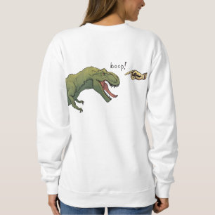 T-Rex Dinosaur Boop Tyrannosaurus womens Sweatshirt