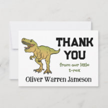 T-REX Dinosaur Boy's Any Age Birthday Merci 