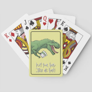 T-Rex Dinosaur Card Game Poker Playing Cards