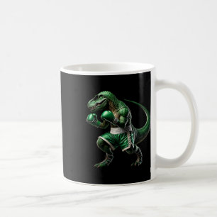 T-rex Dinosaur Doing Boxing Boxer Martial Art  Coffee Mug