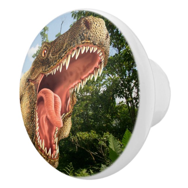 T-Rex Dinosaur Dresser Drawer Knob Pull (Right)