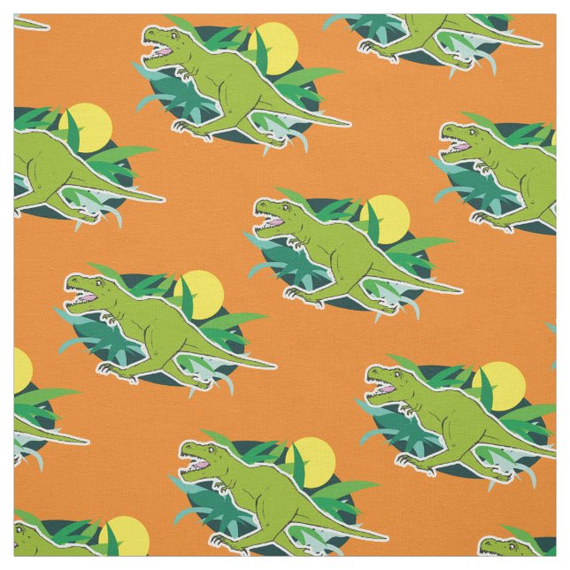 T rex Dinosaur Fabric (Swatch)