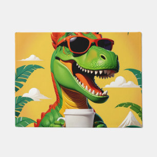 T-Rex Dinosaur Funny  Doormat