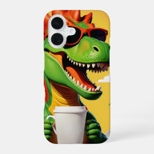 T-Rex Dinosaur Funny iPhone 16 Case