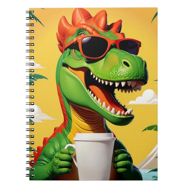 T-Rex Dinosaur Funny  Notebook (Front)