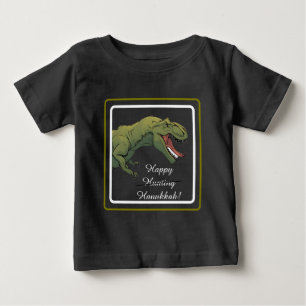 T-Rex Dinosaur Hanukkah Unisex Baby Outfit T-Shirt