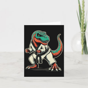 T-rex Dinosaur Karate Taekwondo Martial Arts Card