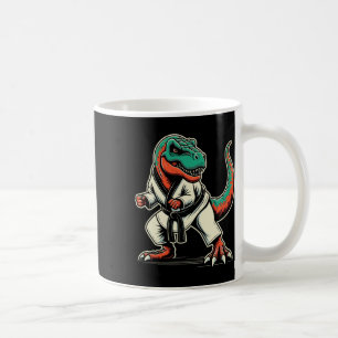 T-rex Dinosaur Karate Taekwondo Martial Arts Coffee Mug
