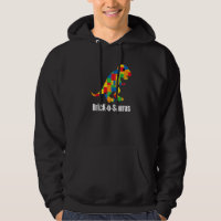 T Rex Dinosaur Kids Brick Builder Building Block S