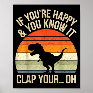 T Rex Dinosaur Meme Funny Dino For Men Women Boy K Poster