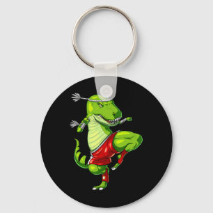 T-rex Dinosaur Muay Thai Boxing Karate Martial Art Keychain