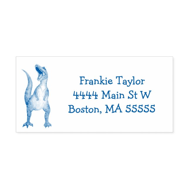 T-Rex Dinosaur Personalized Self-inking Stamp (Design)