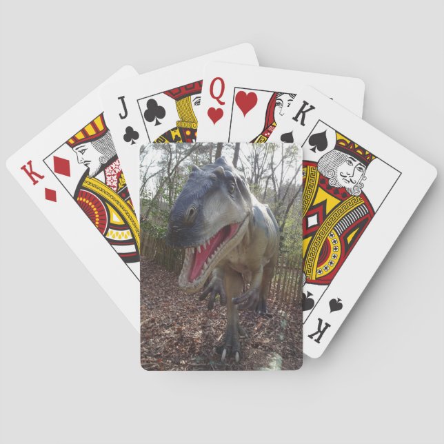 T-Rex Dinosaur Playing Cards (Back)