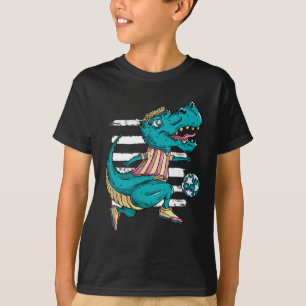 T-rex Dinosaur Plays Soccer - Trex Design T-Shirt