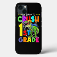 T Rex Dinosaur Ready To Crush 1st Grade Back to Sc