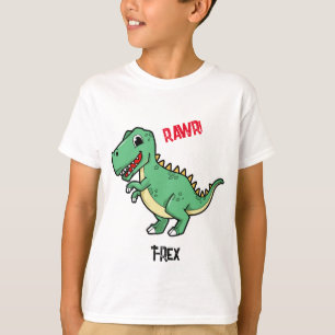 T-Rex Dinosaur T-Shirt en coton Chemises pour en