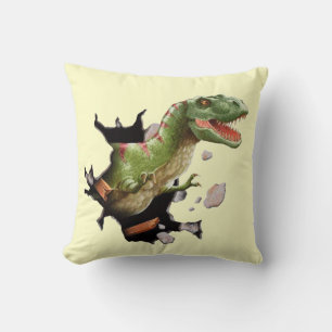 T-Rex Dinosaur Throw Pillow Home Decor