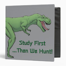 T-Rex Dinosaur Tyrannosaurus School 3-ring Binder