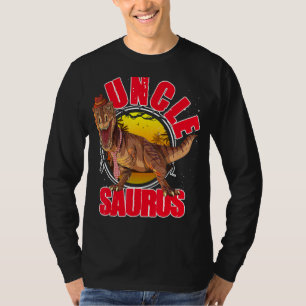 T Rex Dinosaur Uncle Family Member Unclesaurus T-Shirt