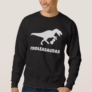 T-Rex Dinosaur Violinist Violin Fiddle Music Instr Sweatshirt