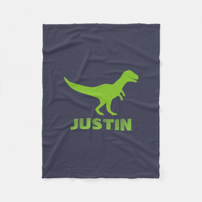 T rex dinosaure couverture polaire personnalisée p (Devant)