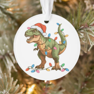 T-Rex dinosaure de Noël Xmas Dino Tyrannosaure