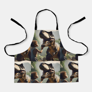 T-rex Dinosaurs Love A Pat, Apron