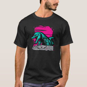 T Rex Dj Party Club Disc Jockey Edm Dance Dinosaur T-Shirt