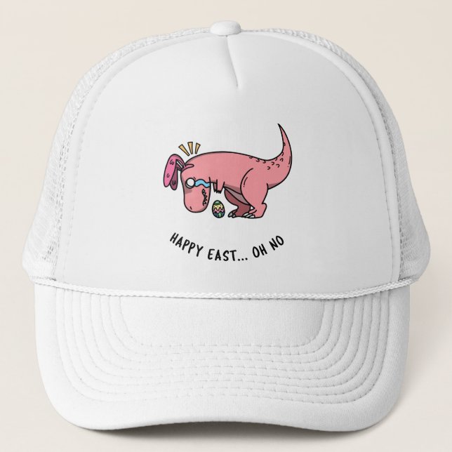 T-Rex Easter Struggle Trucker Hat (Front)