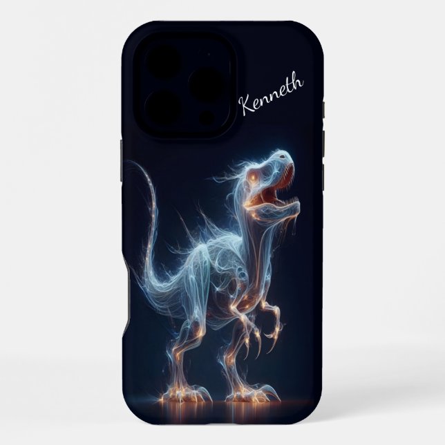 T-Rex Ethereal Glow iPhone Case (Back)