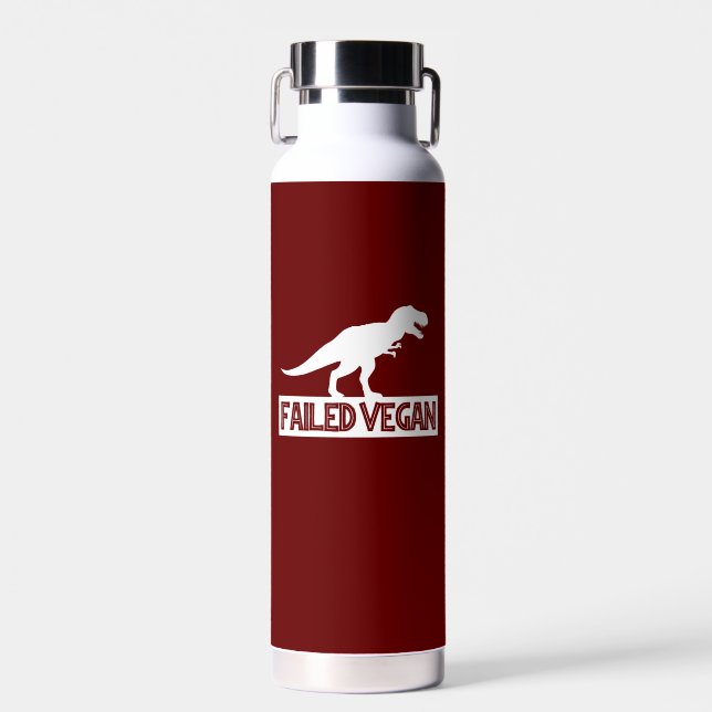 T-Rex Failed Vegan Water Bottle (Front)