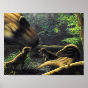 T.rex family poster