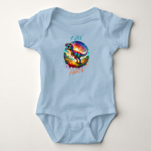 T-Rex Fierce Baby Bodysuit