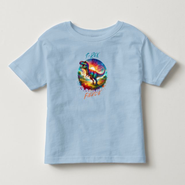 T-Rex Fierce Toddler T-shirt (Front)