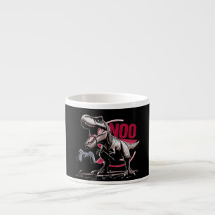 T-Rex Gamer Rage No More Design Espresso Cup