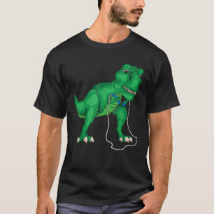 T Rex Hates Jump Rope Cute Love Dinosaurs Funny Gy T-Shirt