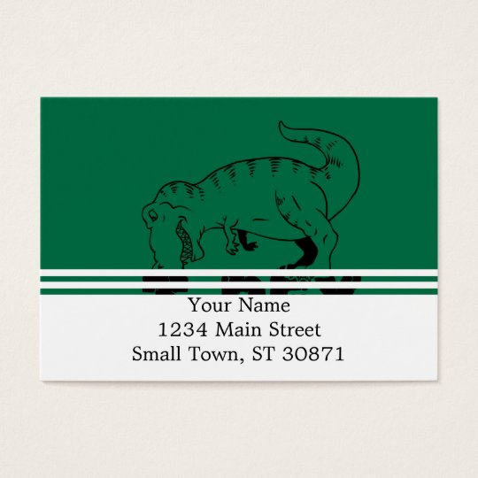 t rex hates push-ups business card