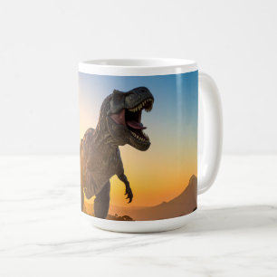 T-Rex Hoodie – Roaring Dinosaur Coffee Mug