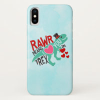 T-Rex in a Top Hat Rawr Means I Love You Funny