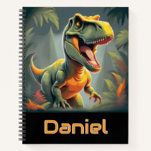 T-Rex Jurassic Dinosaur Spiral Notebook
