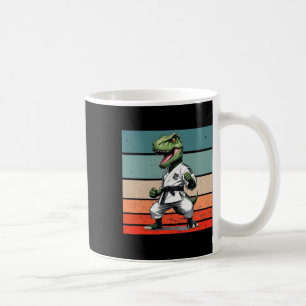 T.rex Karate Gi Black Belts Fierce Powerful Stance Coffee Mug