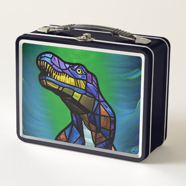 T-Rex King Of The Dinosaurs Metal Lunch Box (Front)