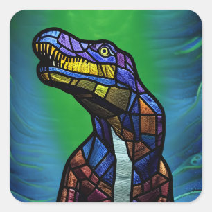 T-Rex King Of The Dinosaurs Square Sticker