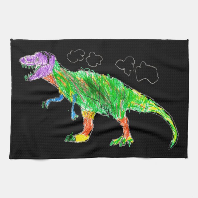 T-Rex Kitchen Towel (Horizontal)