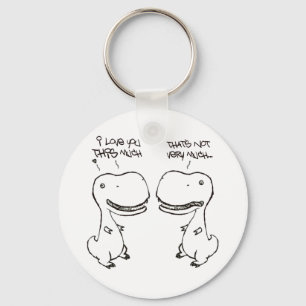 T-rex love keychain